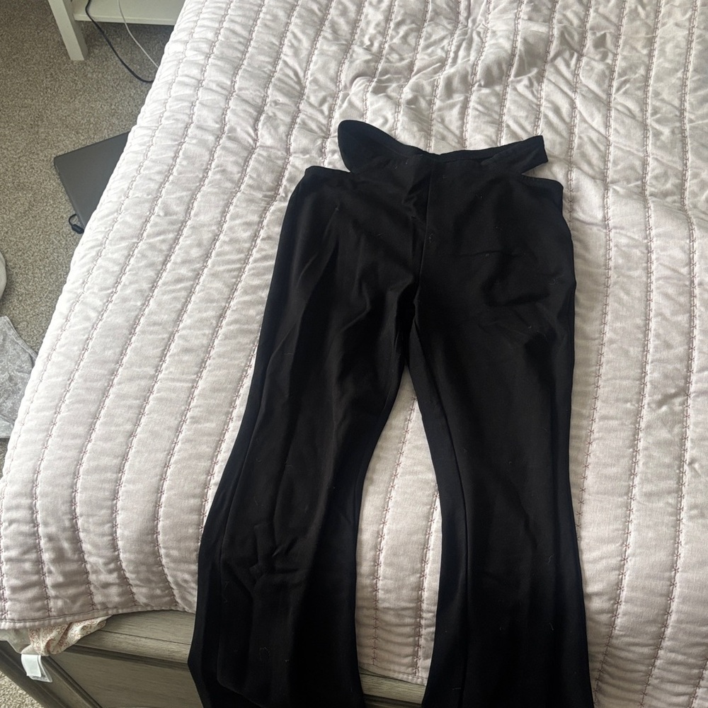 Adika Black Boot Cut Pants